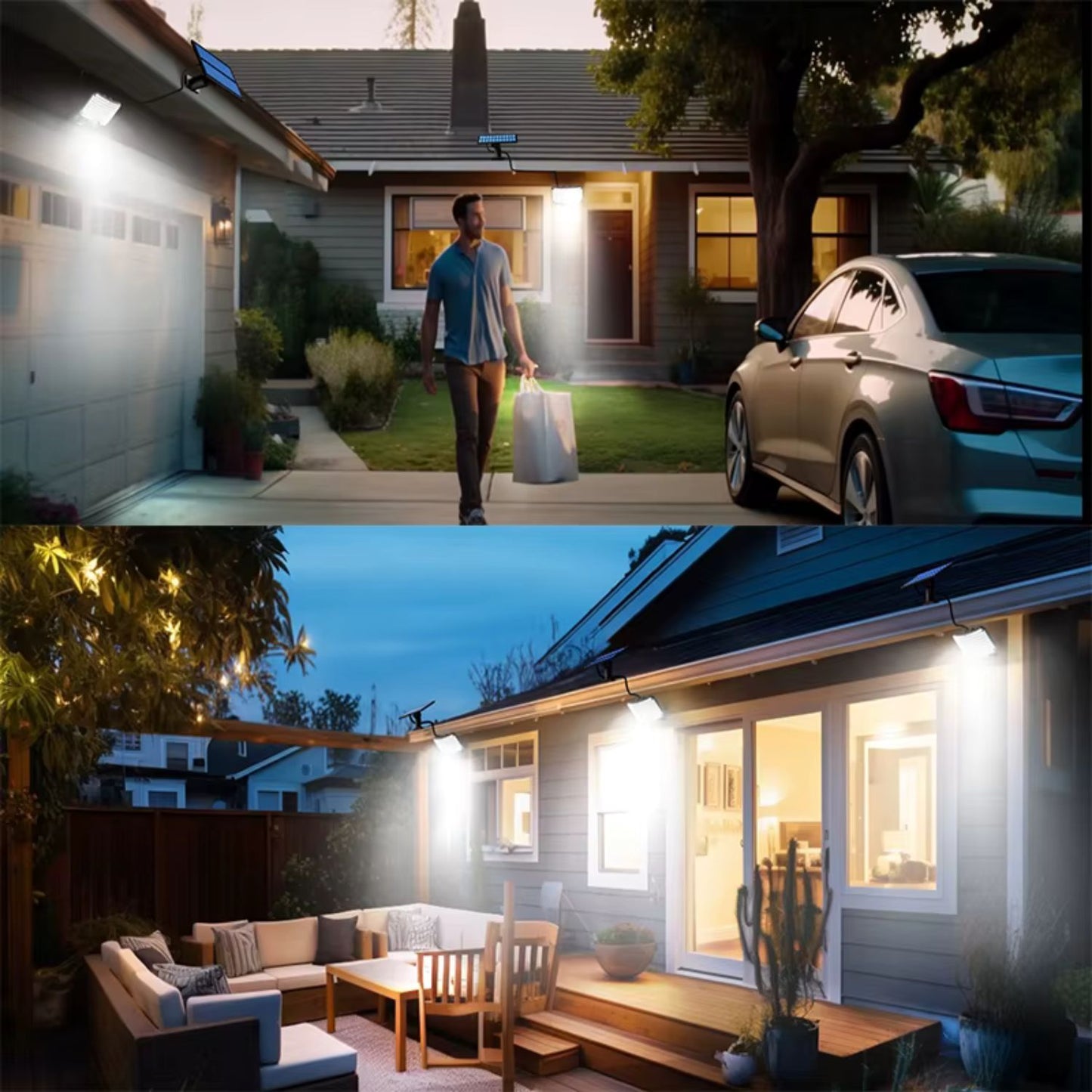 Projecteur LED Exterieur | LumiSolaire+™